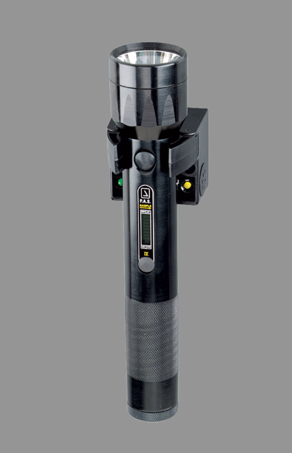 PAS IV flashlight in charging base