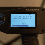 Marijuana breath unit captures a breath sample