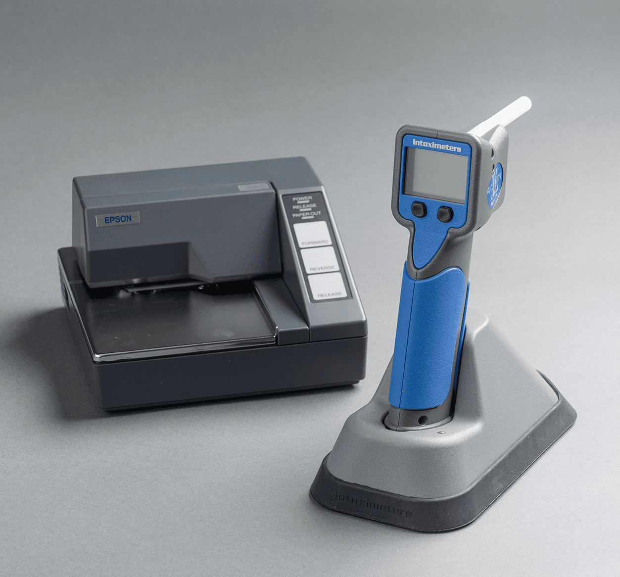 Alco-Sensor VXL breathalyzer with Epson slip printer for DOT testing
