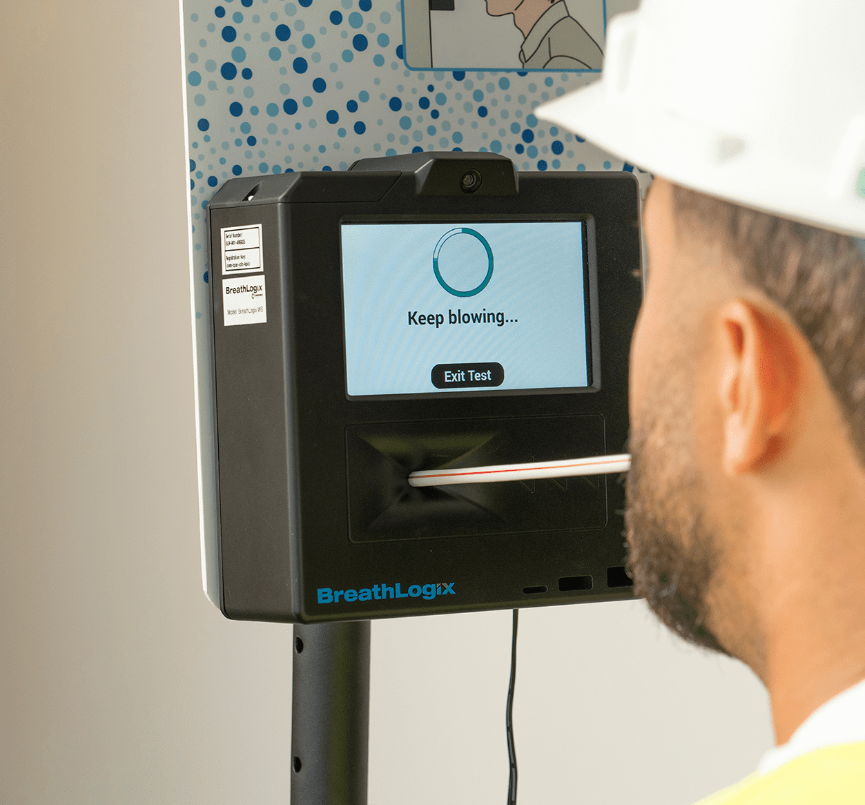 BreathLogix breathalyzer employee self test