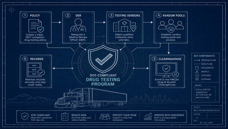 How to set up a DOT compliant drug and alcohol testing program